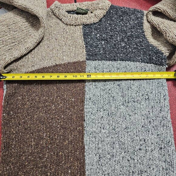 Carraig Donn Mens Handknit Sweater Thick Made In Ireland 100% Pure New Wool L - Picture 6 of 7